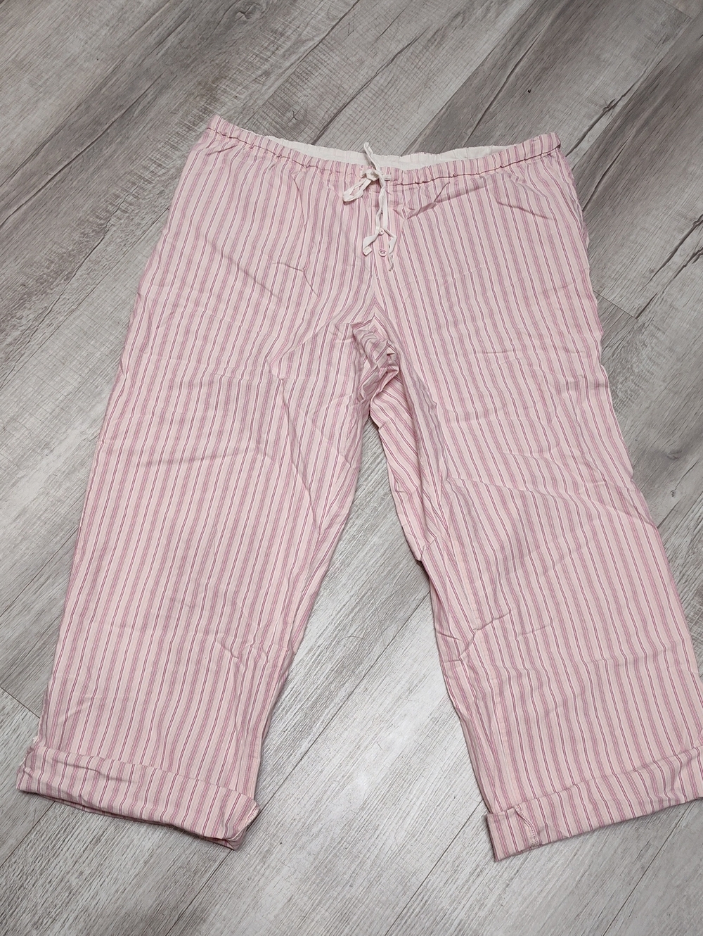 Gapbody Pink Striped Pajama Pants L